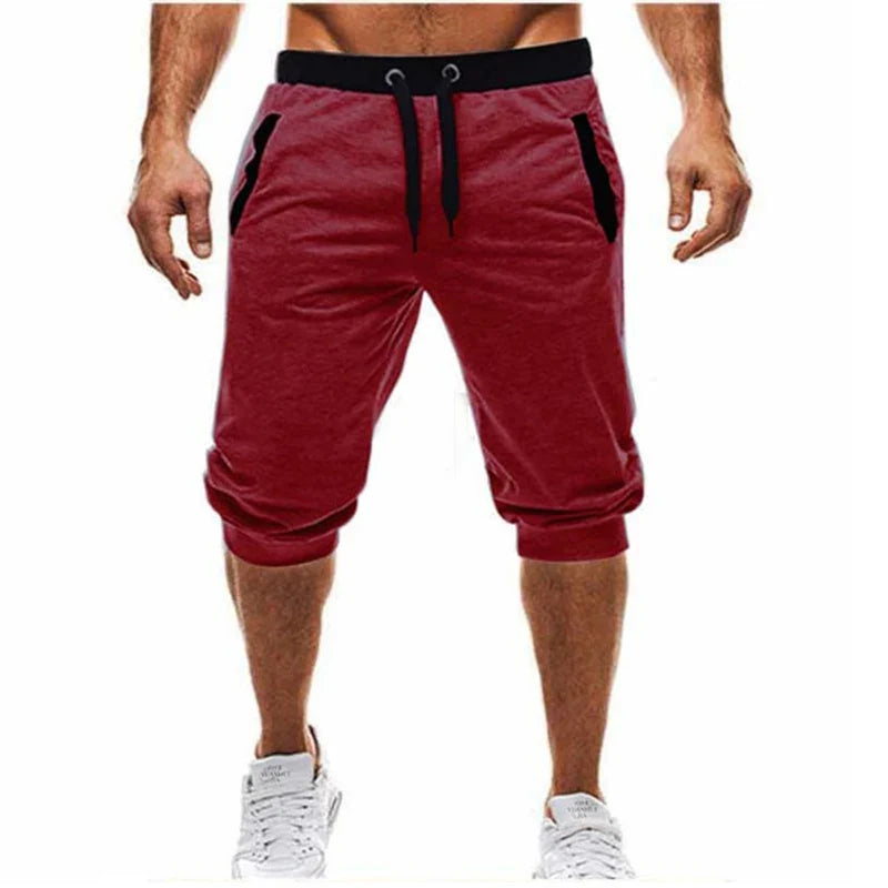 Multi Colours Available 3 Quater New Men Fitness Bodybuilding Shorts Man Summer Gyms Workout Male Breathable Quick Dry Sportswear Jogger Running Short Pants