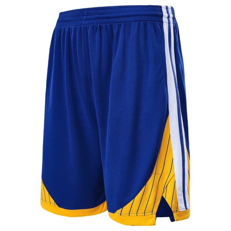 Basketball Shorts Fitness Men Mesh Breathable Outdoor Running Sports Training Sweatpants Pocket Patchwork Loose Beach Short
