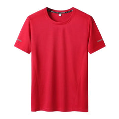 Men's Quick-Drying T-shirt, Extra Large Half-Sleeve TShirt , Loose Fitness Casual T shirt, XL-9XL, 90-150kg