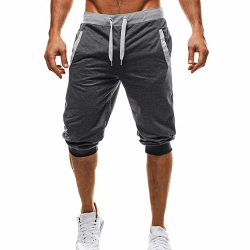 Multi Colours Available 3 Quater New Men Fitness Bodybuilding Shorts Man Summer Gyms Workout Male Breathable Quick Dry Sportswear Jogger Running Short Pants