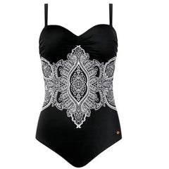 Floral Large Size Swimwear With Push Up Plus Size One-piece Female Swimsuit Closed Body Bathing Suits Women Swim Beach Pool