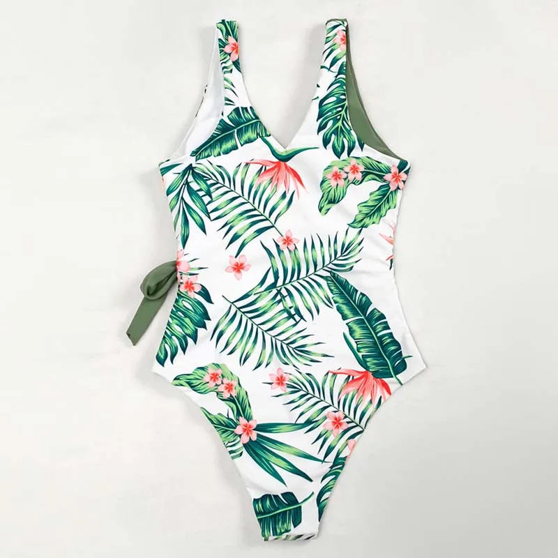 Colorful Design Print One Piece Swimsuit Closed Female Swimwear Push Up Body Women's Swim Wear Bathing Suit Beach Pool Bather