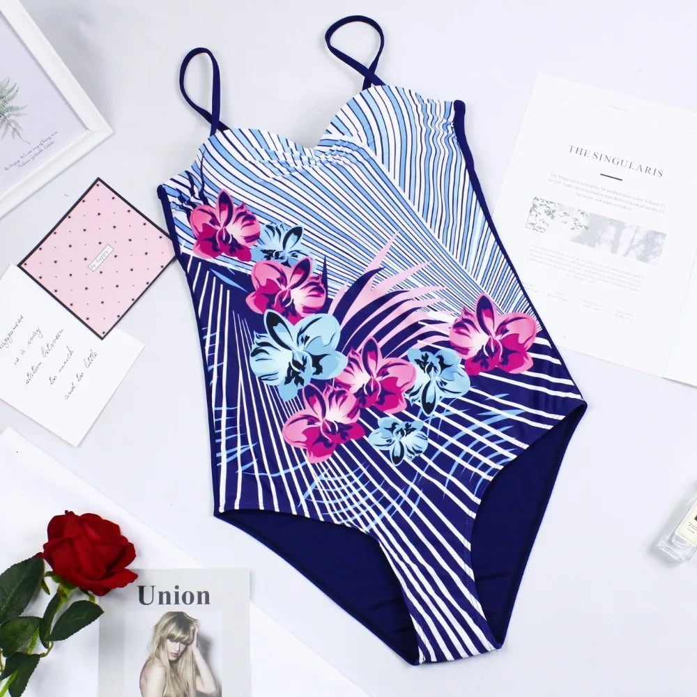 One-Piece Colourful Swimsuits Swimwear Women Swimming Suits Multi Choice