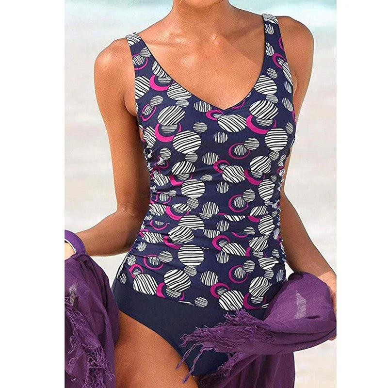 Spot Design Swimsuit One Piece Swimwear Women Monokini Swimsuits Dot Bathing Suit Woman Swimwear Bathers