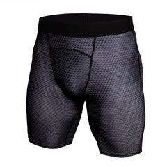 Mens Bodybuilding Fitness Tights Quick Dry Sportswear Gym Leggings MMA Workout Training Running Sports Pants Compression Shorts