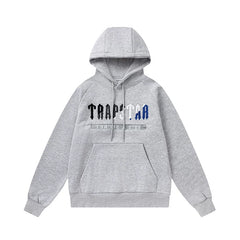 Trapstar Style Autumn/Winter Gradient Logo Graphic Hoodie - Heather Grey