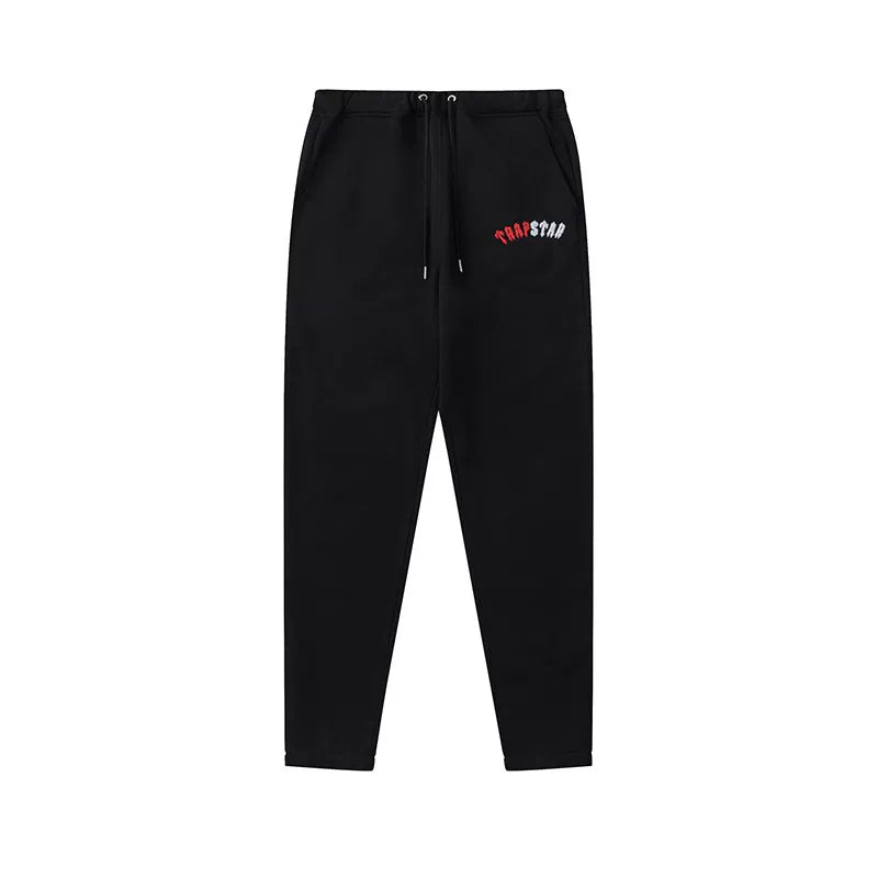 Trapstar Style Autumn/Winter Multi-Color Hip-Print Sweatpants - Black