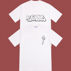 Trapstar Bubble Graffiti Logo Tee - White