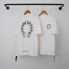 Chrome Hearts Classic Horseshoe & Cross Short Sleeve T-Shirt (White)