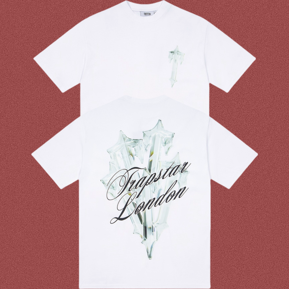 Trapstar Lily Flower & London Script Tee - White