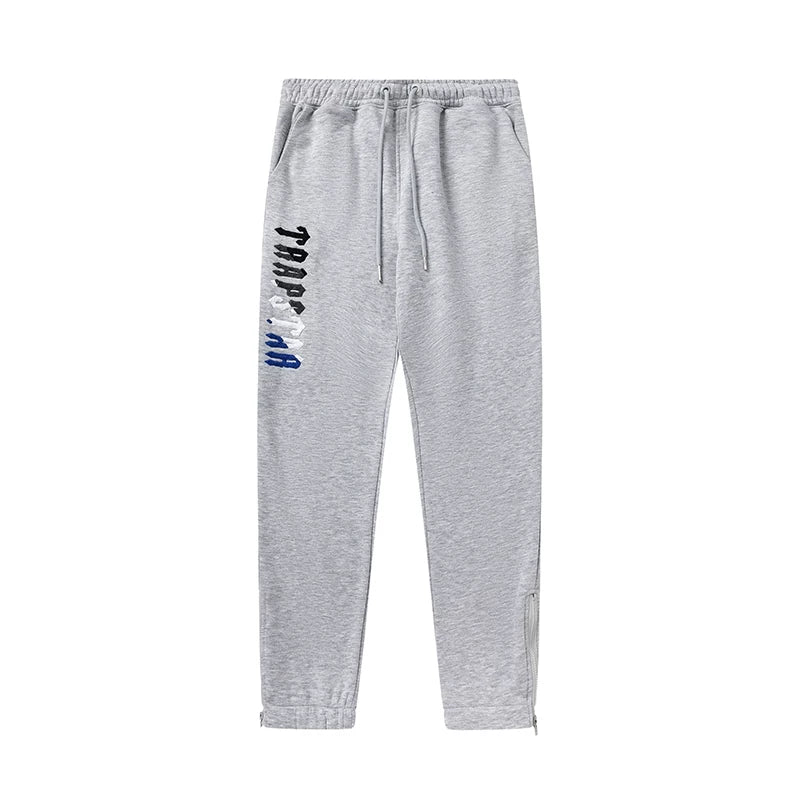 Trapstar Style Autumn/Winter Side-Print Joggers - Heather Grey