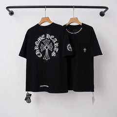 Chrome Hearts Classic Horseshoe Logo Short Sleeve T-Shirt (Black)
