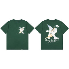 Represent "Storms In Heaven" Angel "R" Graphic T-Shirt - Dark Green