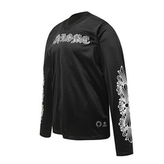 Chrome Hearts Gothic Script & Floral Vine Long Sleeve Jersey (Black)