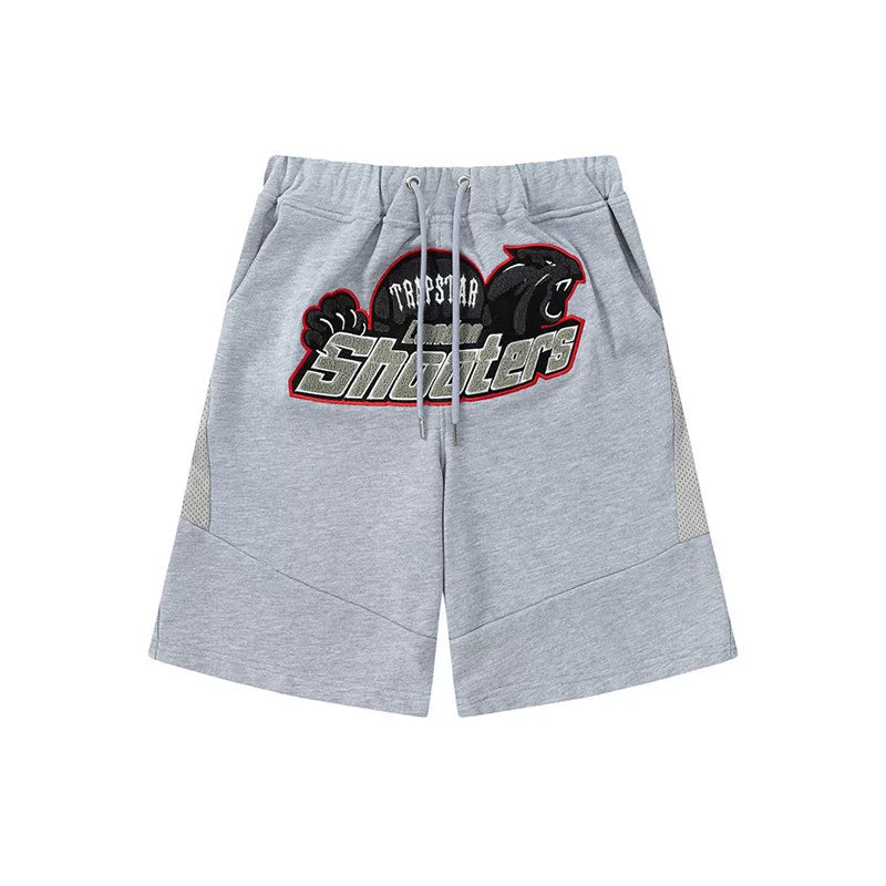 Trapstar London Shooters Panther Patch Sweat Shorts - Grey