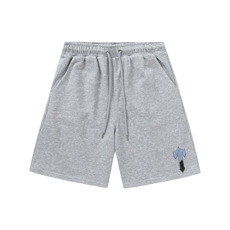 Trapstar Irongate Arch Small T Sweat Shorts - Grey/Blue