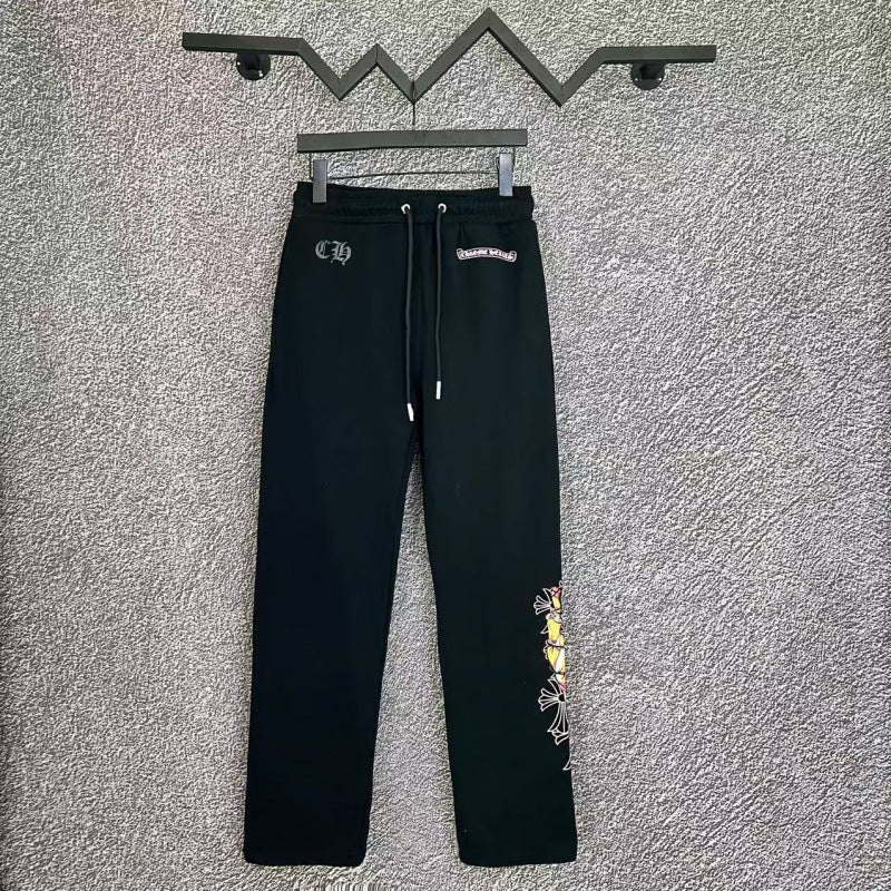 Chrome Hearts Multi-Color Cross Side Lounge Pants (Black)