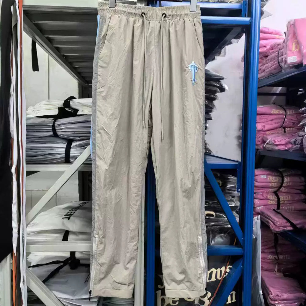 Trapstar Side Stripe Technical Track Pants - Sand/Khaki