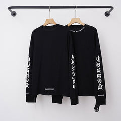 Chrome Hearts Gothic Script Collar & Sleeve Long Sleeve (Black)