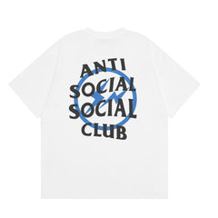 Anti Social Social Club Blue Circle Logo T-Shirt - White/Black