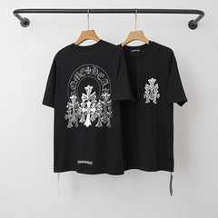Chrome Hearts Arch Multi-Cross Horseshoe Short Sleeve T-Shirt (Black)