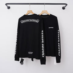 Chrome Hearts Back Script Banner & Sleeve Long Sleeve (Black)