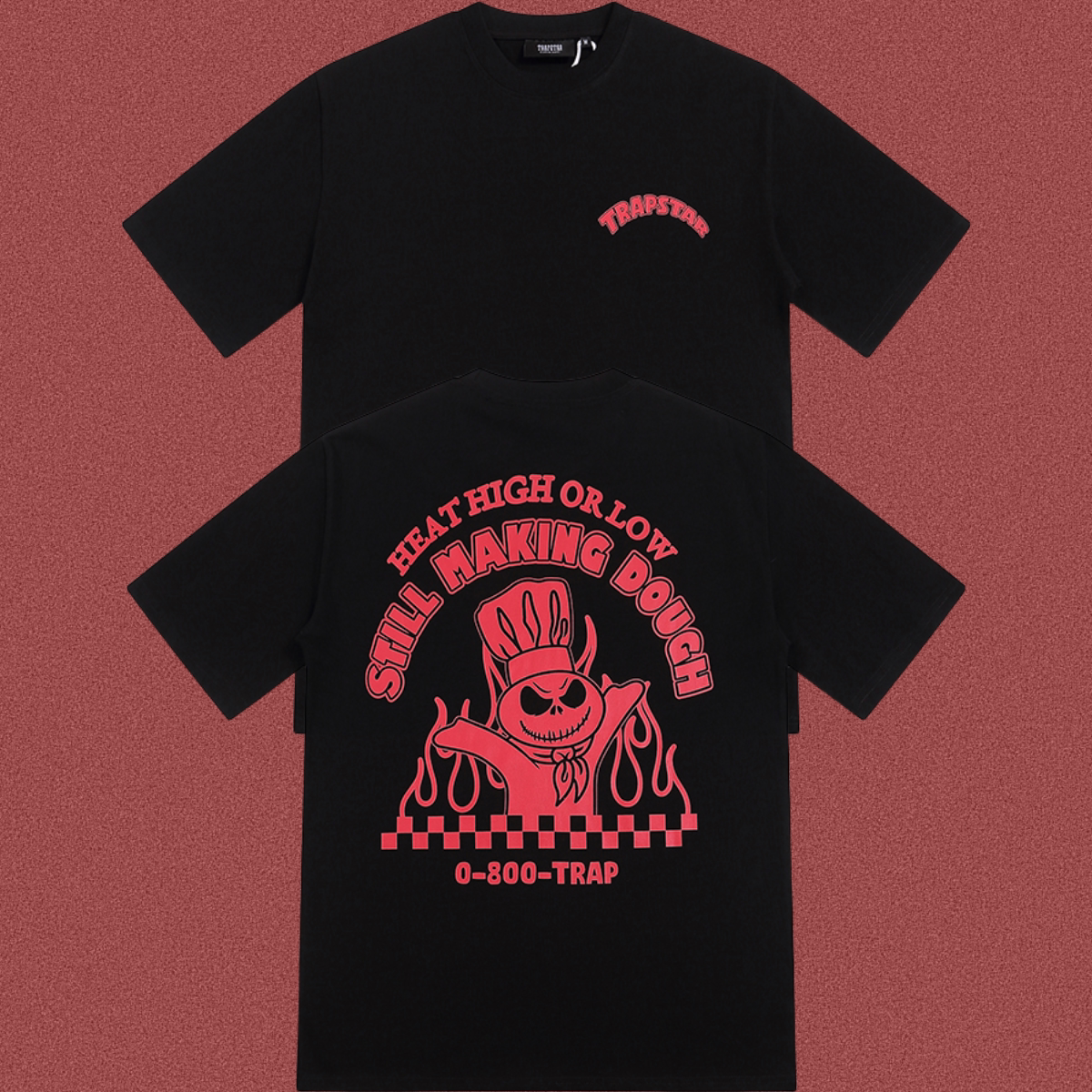 Trapstar "Still Making Dough" Graphic Tee - Black/Red