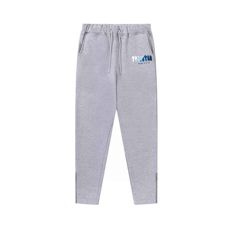 Trapstar Style Autumn/Winter Blue-Grey Gradient Hip-Print Sweatpants - Heather Grey