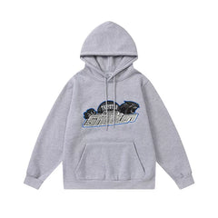 Trapstar Style Autumn/Winter Blue & Black Shooters Hoodie - Heather Grey