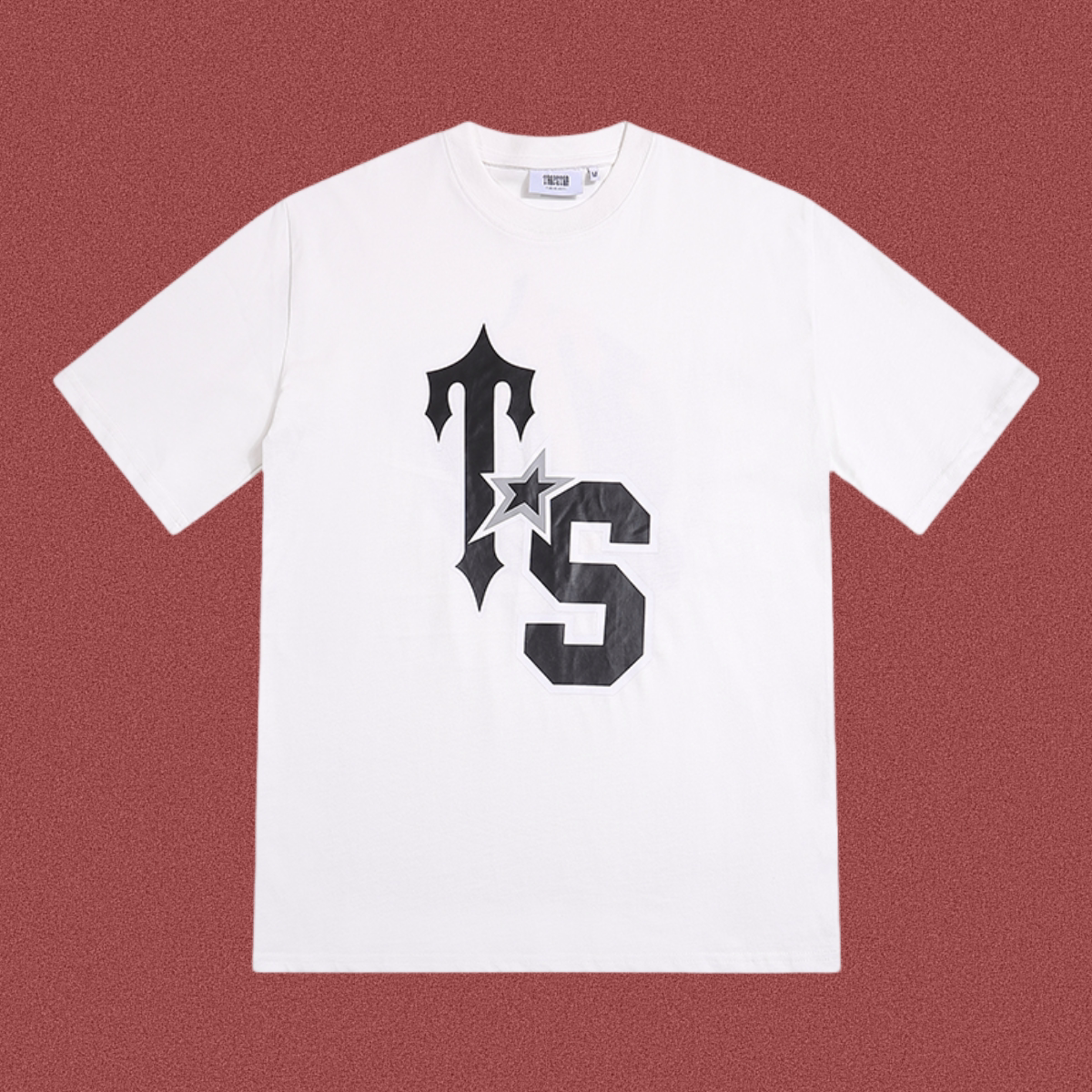 Trapstar Large "TS" Varsity Monogram Tee - White