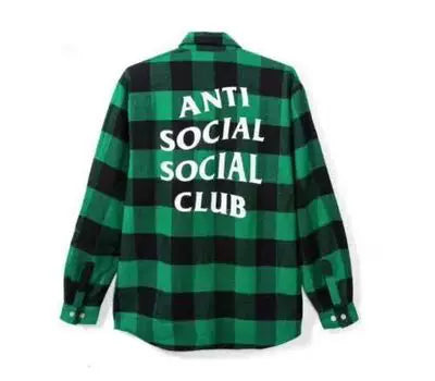 Anti Social Social Club Plaid Flannel Shirt - Green/Black