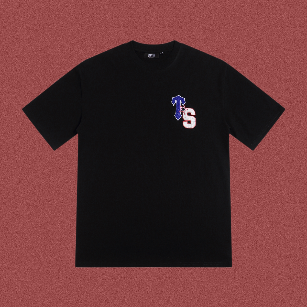 Trapstar "TS" Monogram Chest Logo Tee - Black