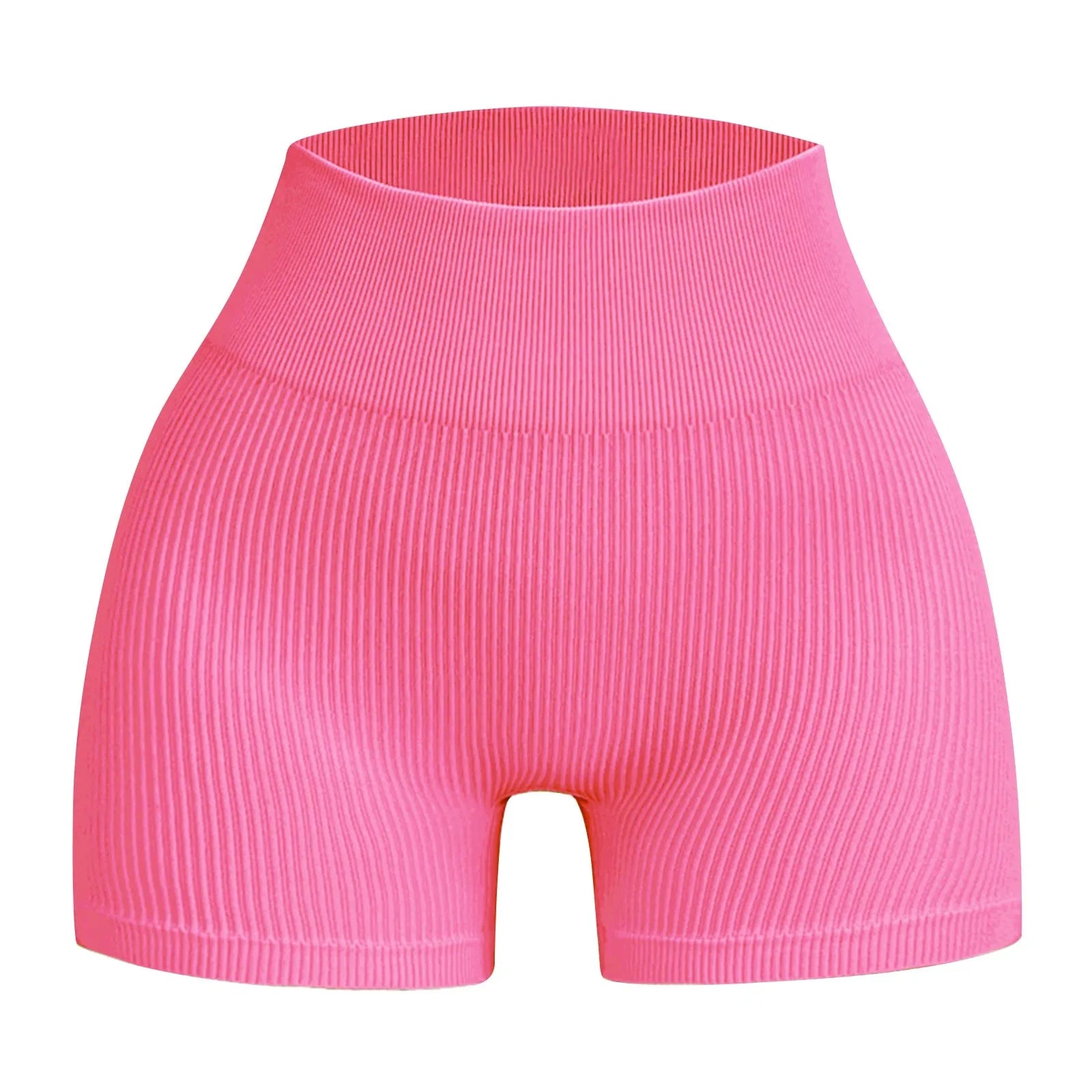 Women's High Waist Ribbed Seamless Yoga Shorts Squat Proof Hip Lifting Fitness Workout Running Sports Gym Leggings Sale