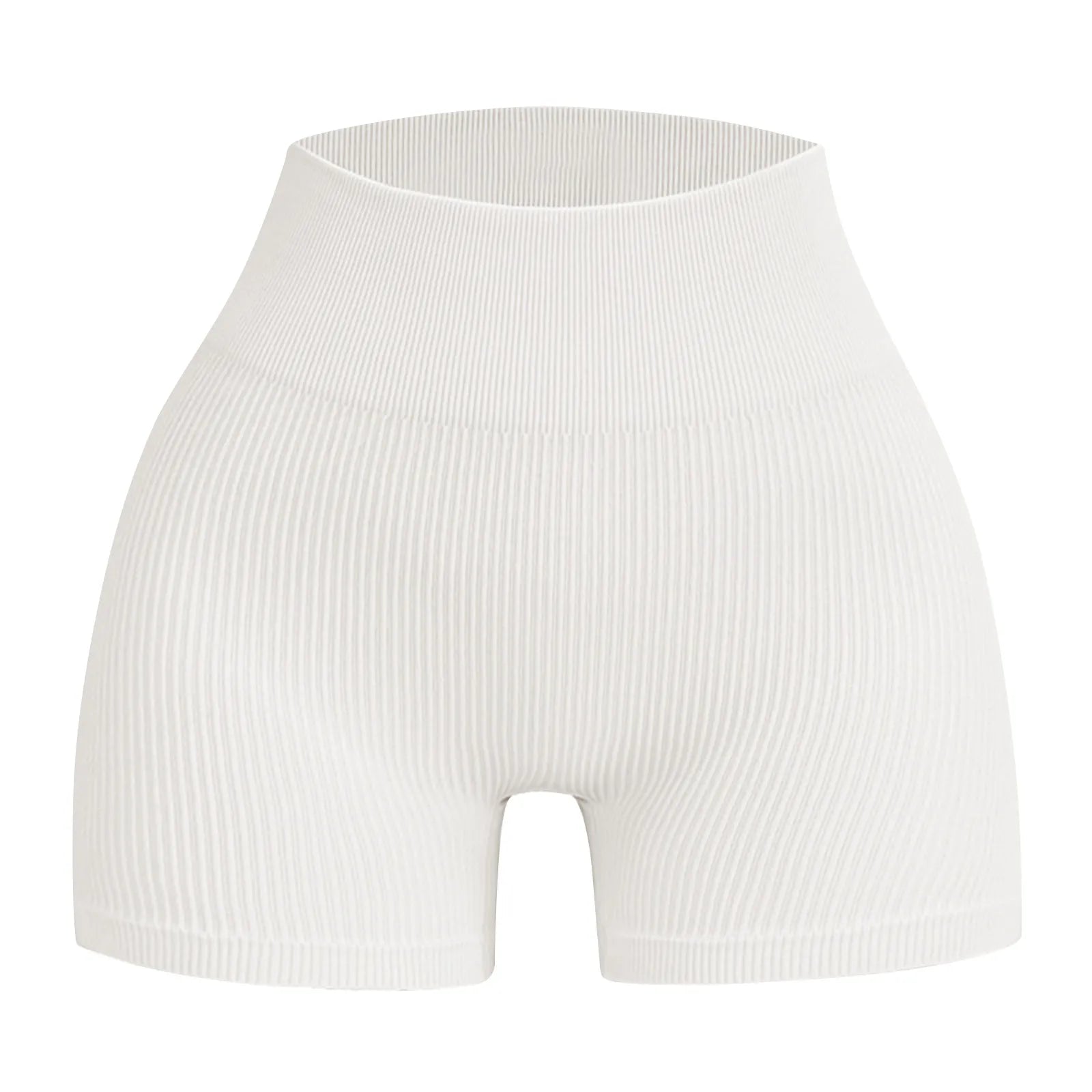 Women's High Waist Ribbed Seamless Yoga Shorts Squat Proof Hip Lifting Fitness Workout Running Sports Gym Leggings Sale