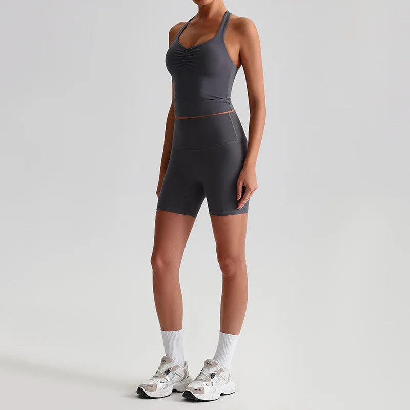 2 Pcs Yoga Clothes Workout Sets Women Sportswear Tracksuit Running Fitness Short Female Gym Set Women Sports Suit