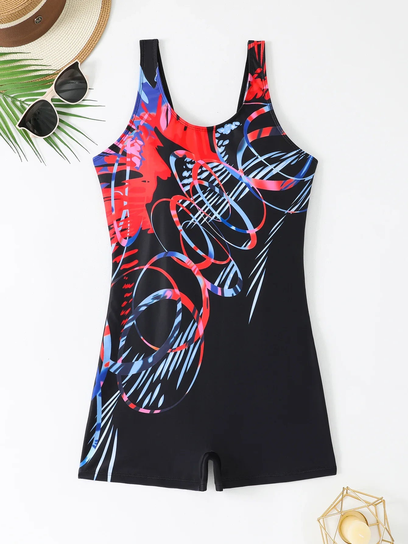 One Piece Swimsuit Women Printed Racing Padded Swimwear Female Bathers Bathing Swimming Swim Suit Summer Beachwear