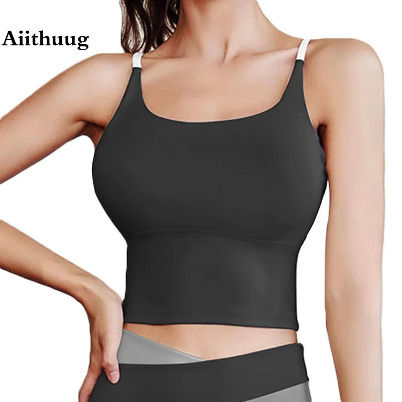 Yoga Crop Top Build In Cups Gym Crop Top Fitness Crisscross Back yoga Bras Fitness Crop Gym Tops Upgrade Soft Fabric