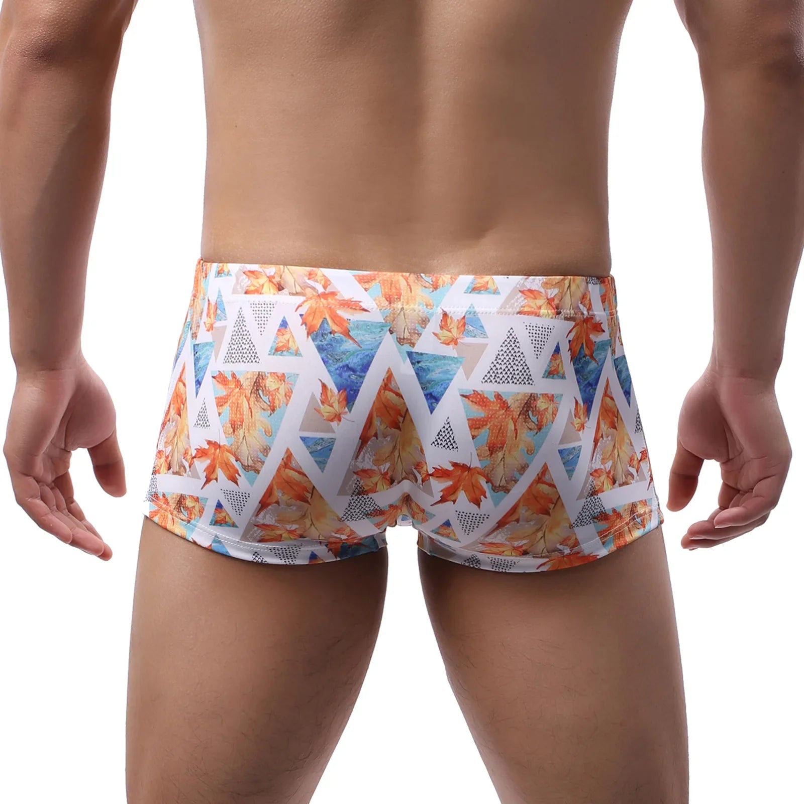 Swimwear Men Swim Boxers Low Waist Swimsuit Swimming Trunks Shorts Sunga hombre Bathing Suit
