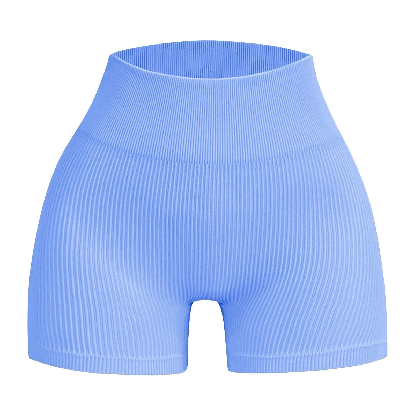 Women's High Waist Ribbed Seamless Yoga Shorts Squat Proof Hip Lifting Fitness Workout Running Sports Gym Leggings Sale