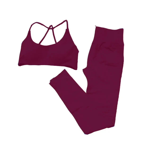 1/2PCS Sportswear Dynamic Twist Women Tracksuits Yoga Set Gym Fitness Jacket Sports Bra Gym Scrunch Leggings Active Wear