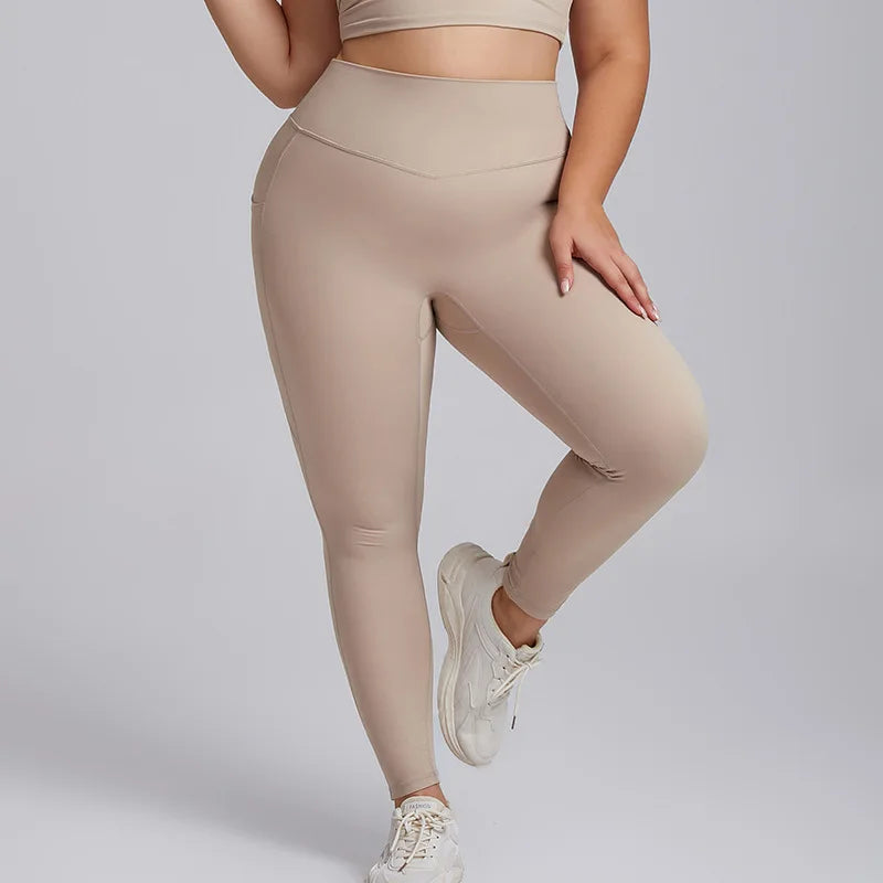 Yoga Set Women Plus Size Workout Outfit Curvy Women Sports Bra Gym Leggings Super Stretch Fitness Suit 3XL Women Activewear Sets