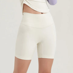Nylon Women's Shorts Gym Yoga Shorts Leggings High Waist Elastic Tight Breathable No Awkward Lines Women's Cycling Shorts