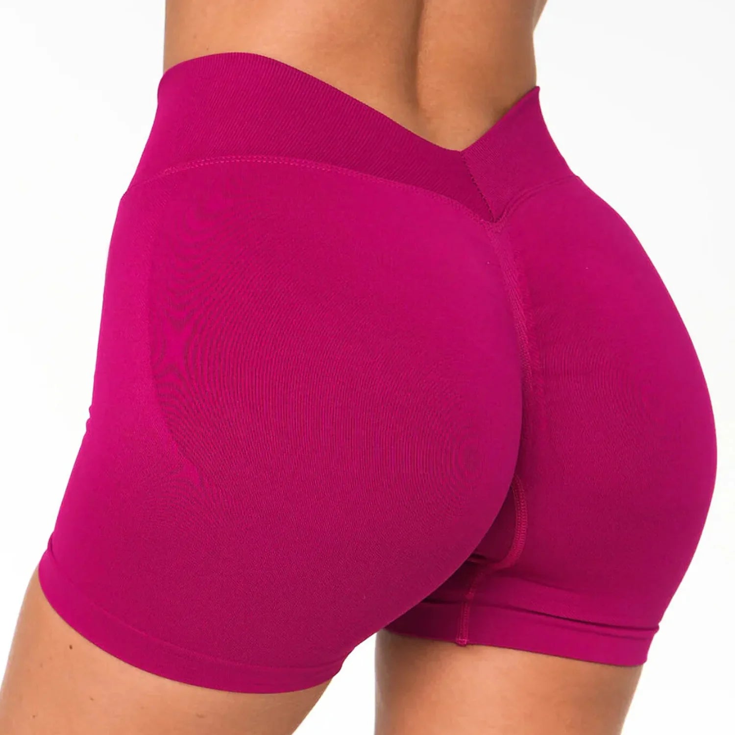 Sporty Leggings Woman Seamless Yoga Pants Scrunch Booty V-waist Hip Lifting Fitness Gym Running Workout Sports Tights