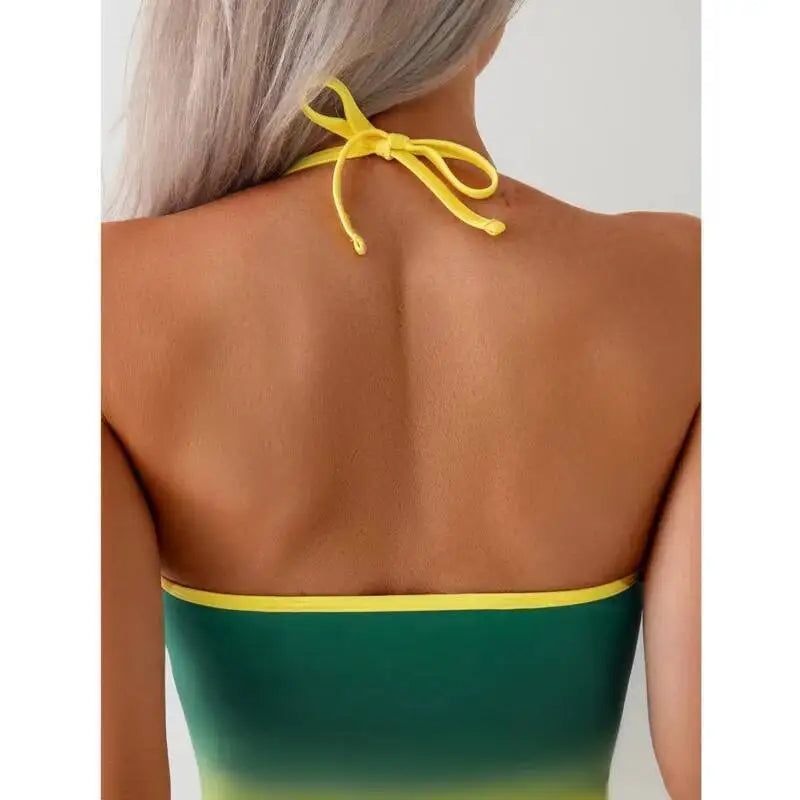 Summer Print One Piece Swimsuits Closed Women Swimwear Push Up Swimming Wear Body Bathing Suits Beachwear Pool Bather