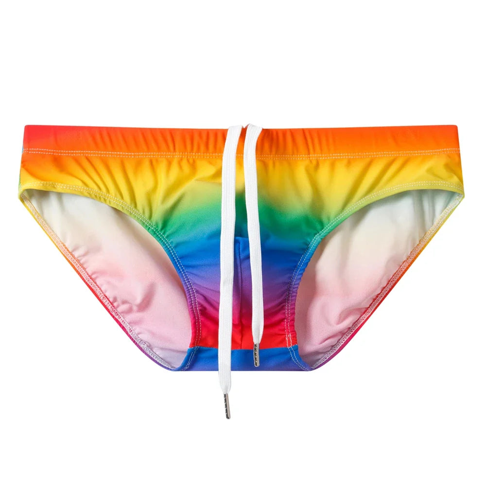 Colourful Design Bright Colour Options Briefs Swimwear Beach Short Swimsuit