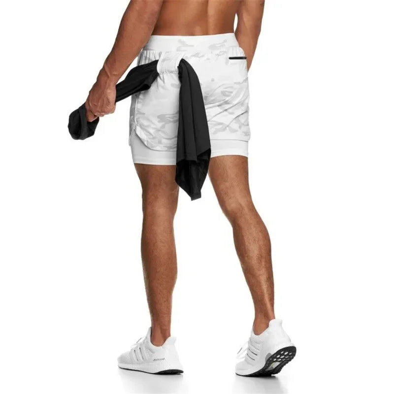 Men's Summer Sports Shorts Breeches Gym Casual Fitness Shorts Men-in-shorts Training Wicking Running Shorts Male