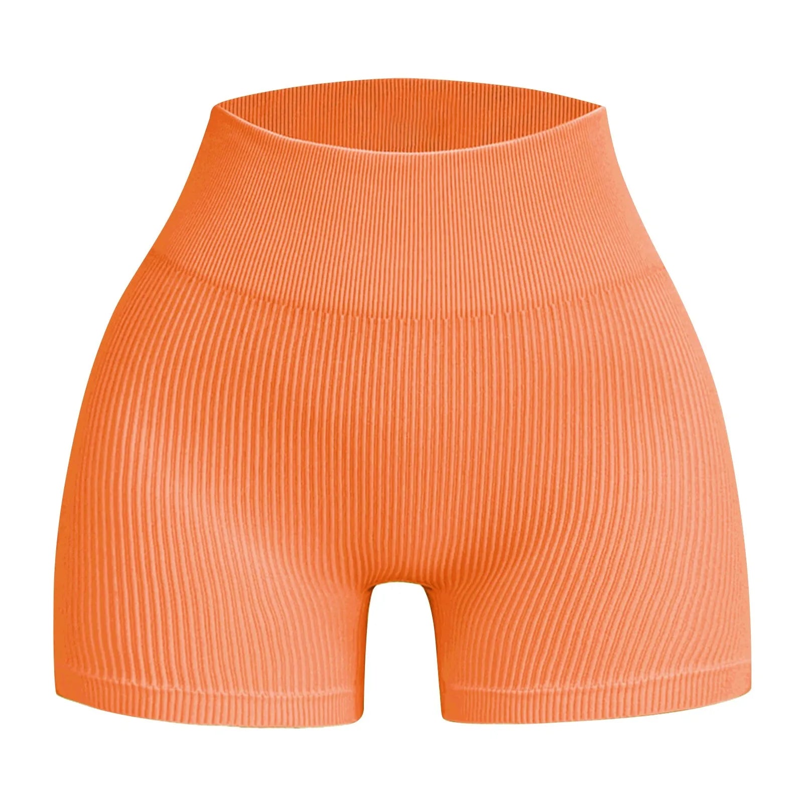Women's High Waist Ribbed Seamless Yoga Shorts Squat Proof Hip Lifting Fitness Workout Running Sports Gym Leggings Sale
