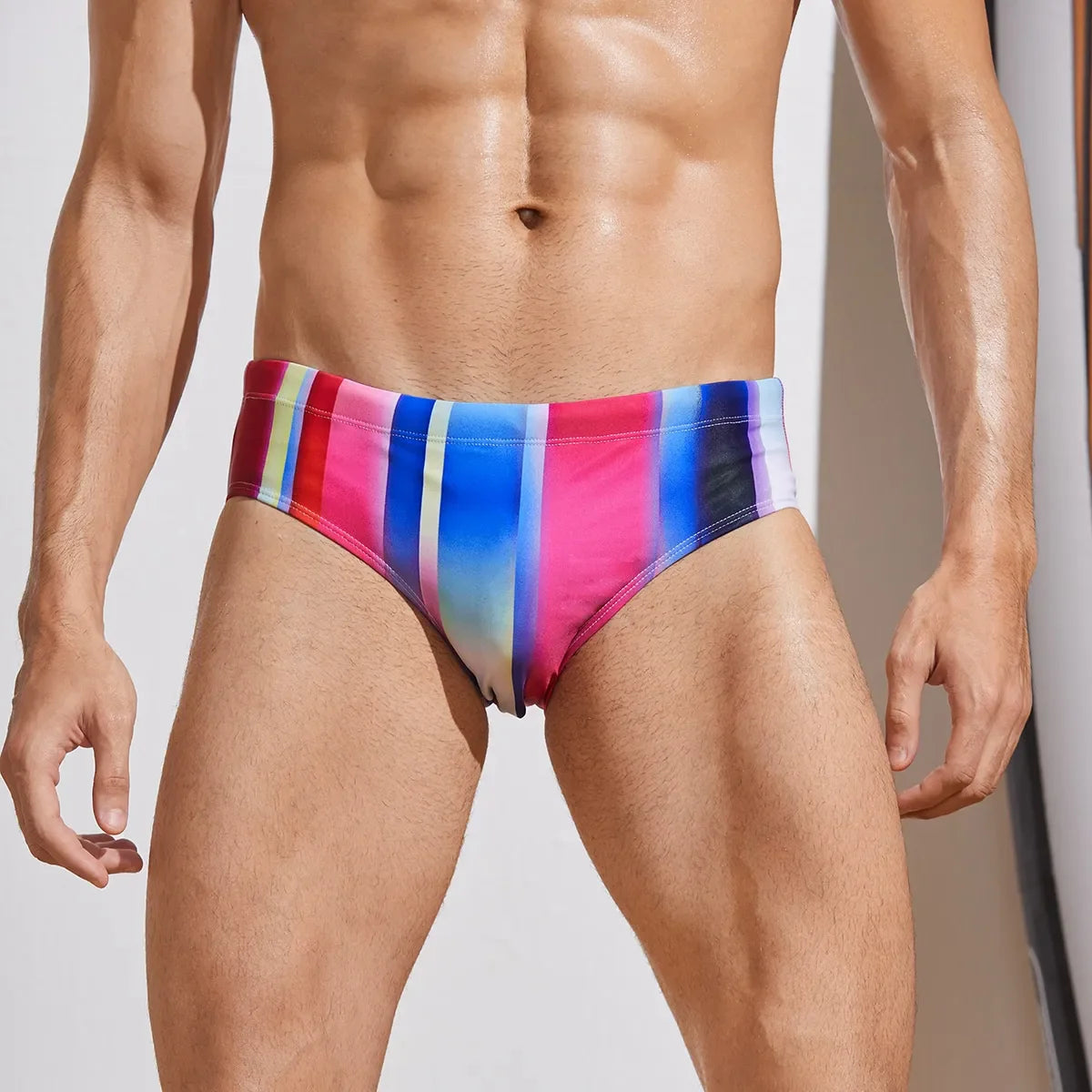 Men's Adult Swim Briefs Triangle Racing Professional Competition Questions: Reduce Resistance in  Tight Swimsuit