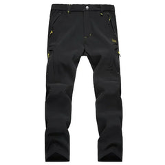 Plus Size 6XL 7XL 8XL Men's Thicken Snow Ski Waterproof Softshell Pants Winter Tactical Camping Hiking Snowboard Fleece Trousers