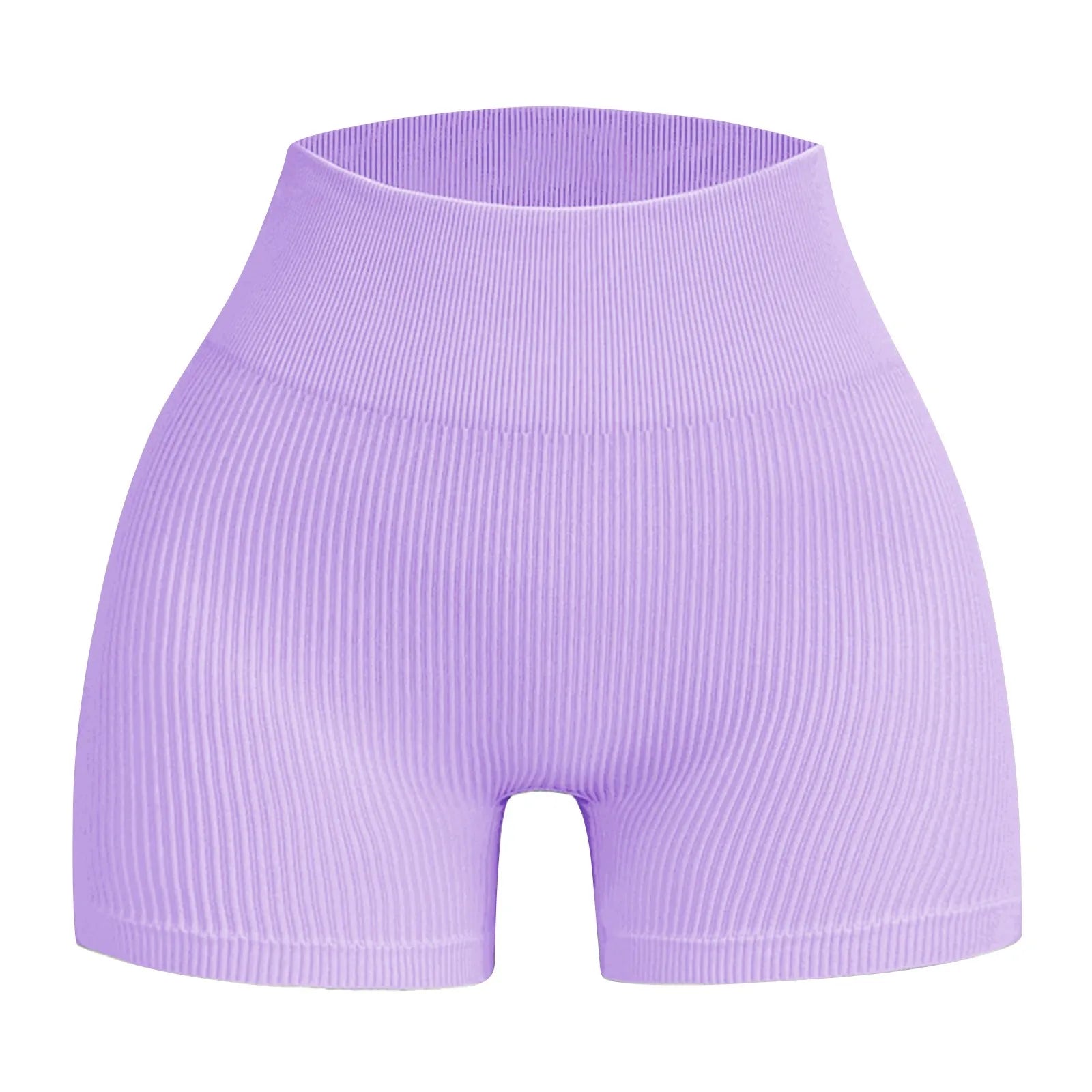 Women's High Waist Ribbed Seamless Yoga Shorts Squat Proof Hip Lifting Fitness Workout Running Sports Gym Leggings Sale